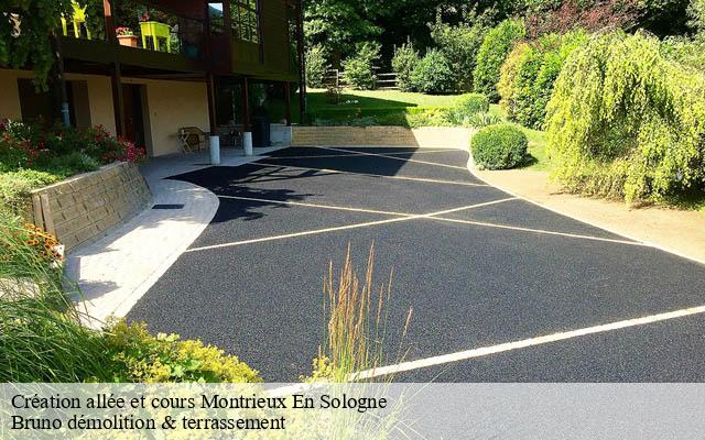 Création allée et cours  montrieux-en-sologne-41210 Bruno démolition & terrassement