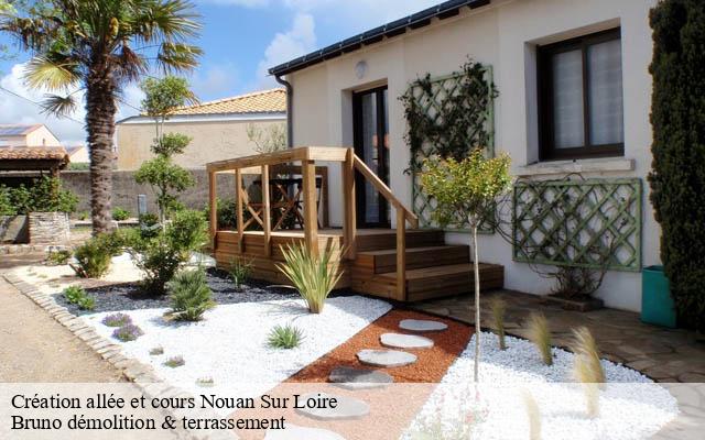Création allée et cours nouan-sur-loire-41220 Bruno démolition & terrassement