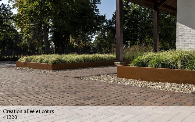 Création allée et cours nouan-sur-loire-41220 Bruno démolition & terrassement