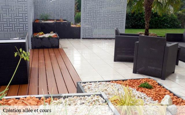 Création allée et cours troo-41800 Bruno démolition & terrassement