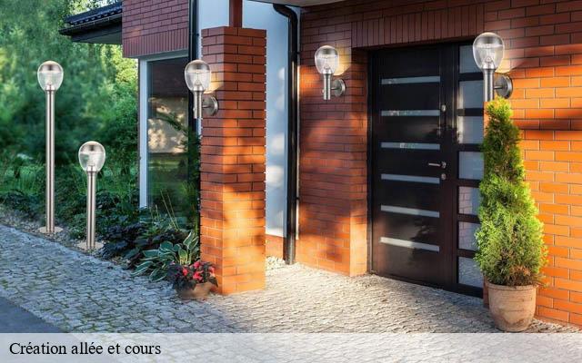 Création allée et cours villeherviers-41200 Bruno démolition & terrassement