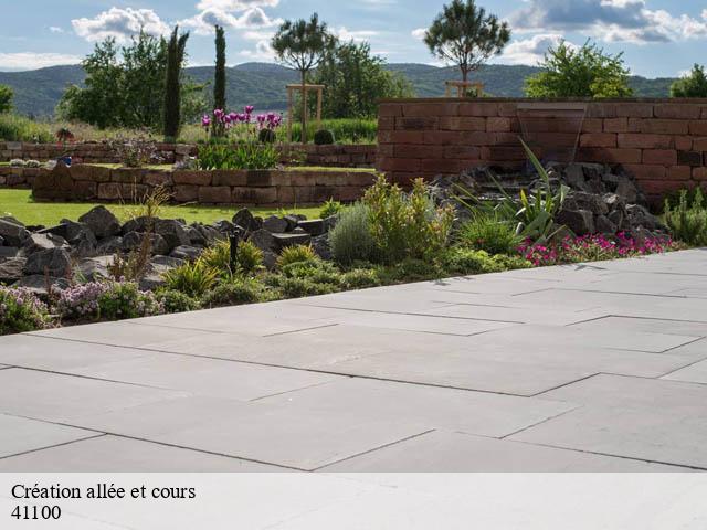 Création allée et cours villiers-sur-loir-41100 Bruno démolition & terrassement