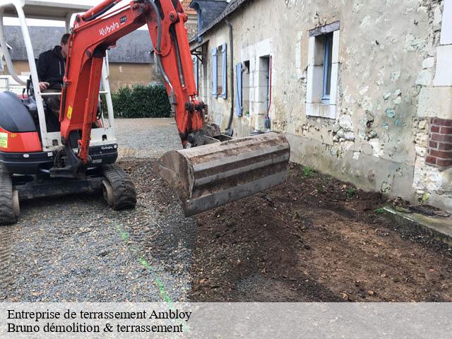 Entreprise de terrassement  ambloy-41310 Bruno démolition & terrassement