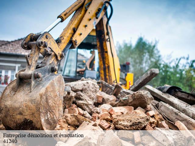 Entreprise démolition et évacuation  autainville-41240 Bruno démolition & terrassement