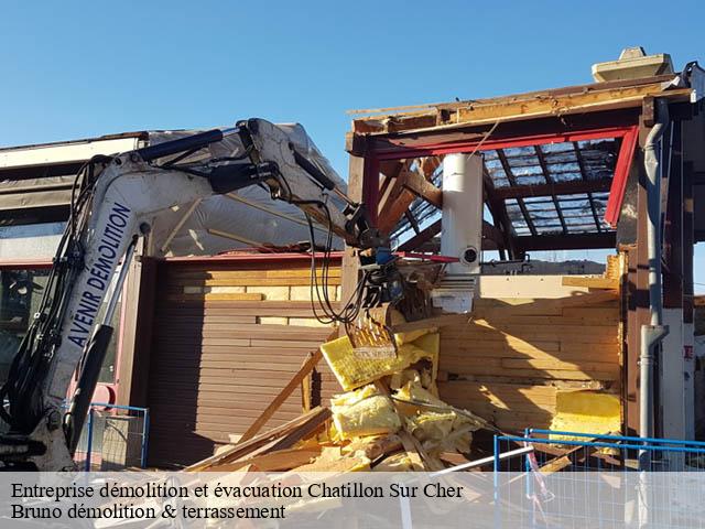 Entreprise démolition et évacuation  chatillon-sur-cher-41130 Bruno démolition & terrassement