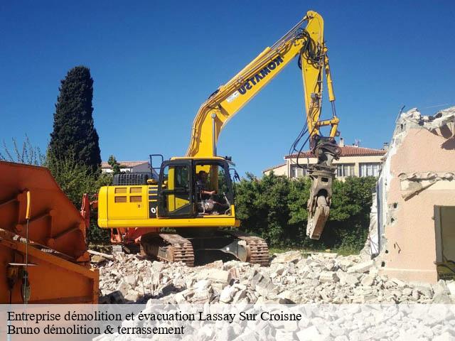 Entreprise démolition et évacuation  lassay-sur-croisne-41230 Bruno démolition & terrassement