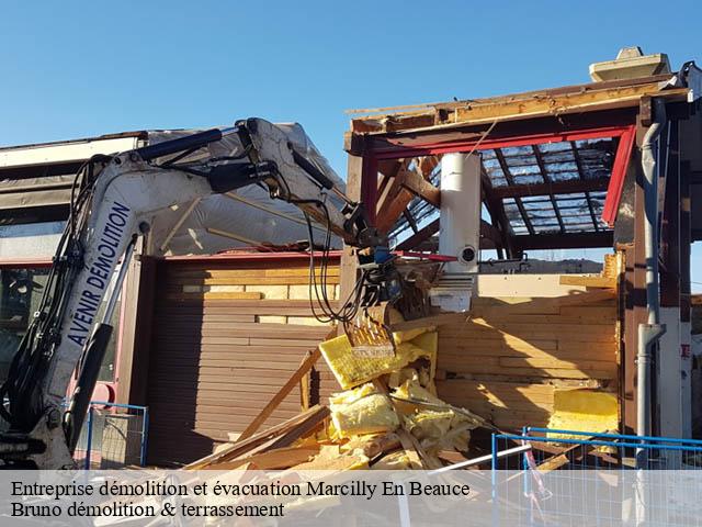 Entreprise démolition et évacuation  marcilly-en-beauce-41100 Bruno démolition & terrassement