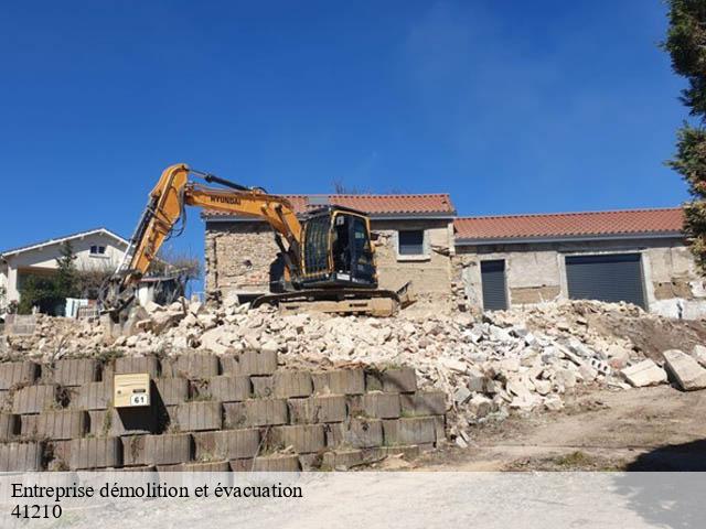 Entreprise démolition et évacuation  marcilly-en-gault-41210 Bruno démolition & terrassement