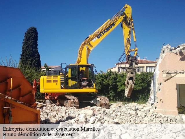 Entreprise démolition et évacuation  marolles-41330 Bruno démolition & terrassement