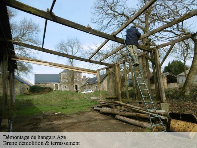 Démontage de hangars  aze-41100 Bruno démolition & terrassement