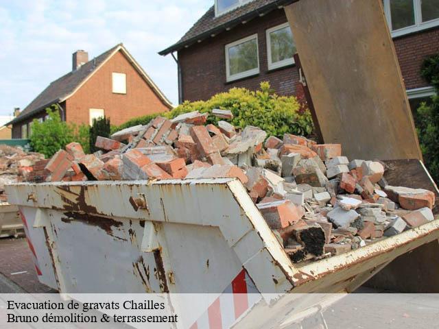 Evacuation de gravats  chailles-41120 Bruno démolition & terrassement