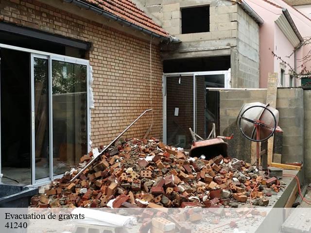 Evacuation de gravats  ouzouer-le-marche-41240 Bruno démolition & terrassement