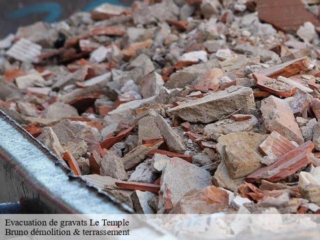 Evacuation de gravats  le-temple-41170 Bruno démolition & terrassement